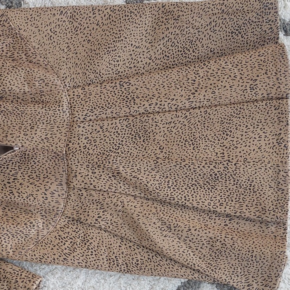 Michael Hoban North Beach Printed Leather Leopard Pattern Dress size Sma… - Picture 8 of 9